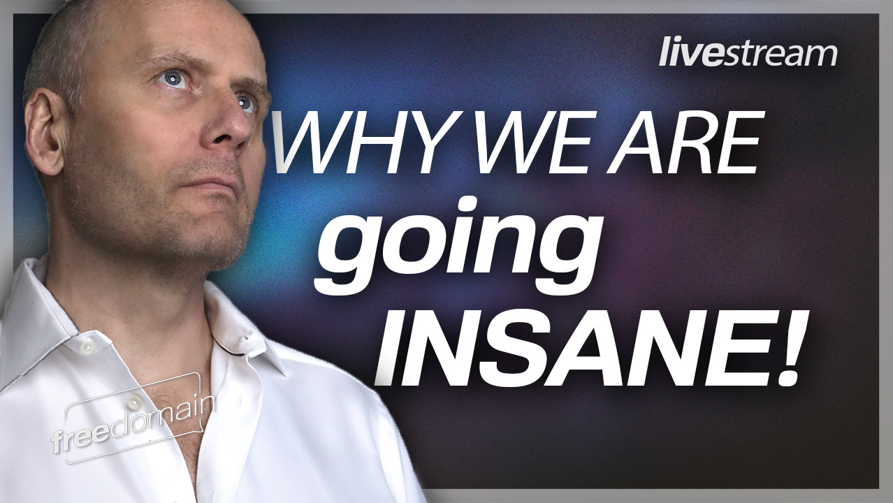 4990 WHY WE ARE GOING INSANE! Freedomain Livestream episode artwork
