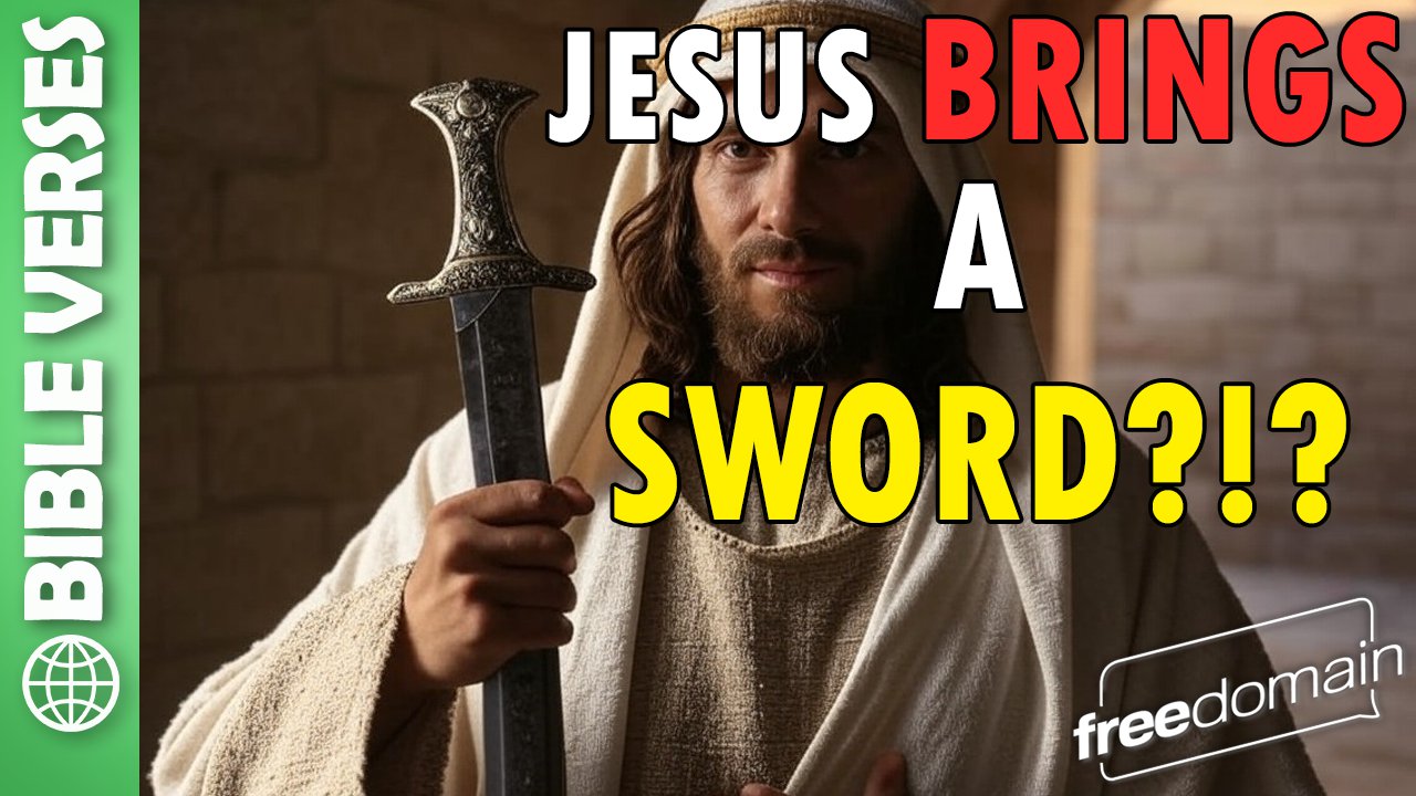 5859 Jesus Brings a SWORD?!? Bible Verses - podcast episode cover