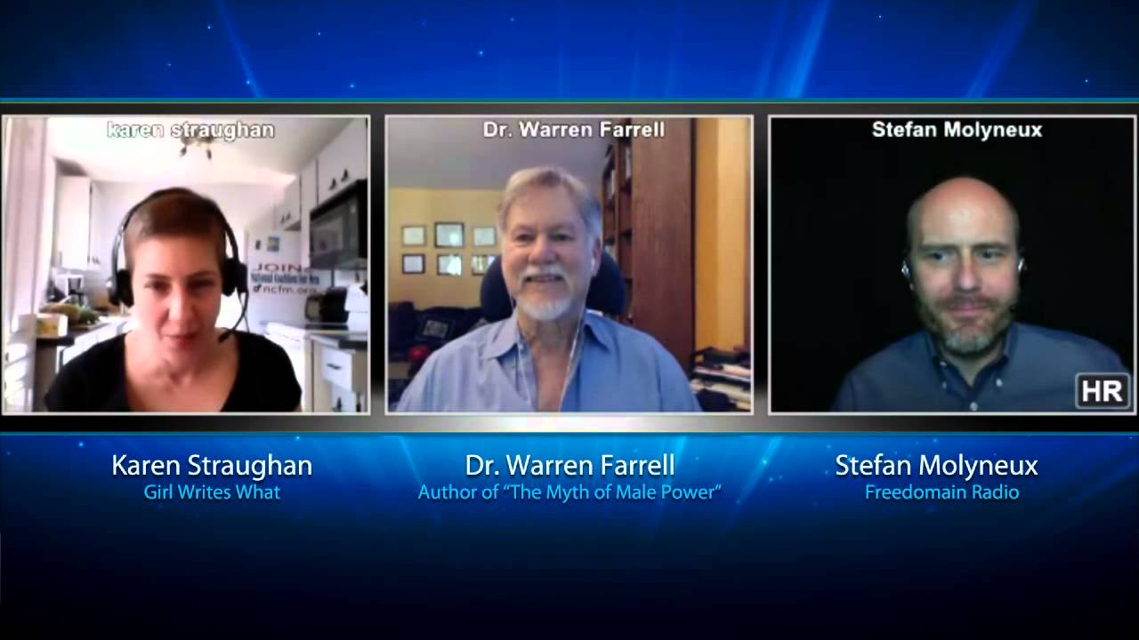 2450 Love, Peace and Gender - Dr Warren Farrell, GirlWritesWhat and Stefan Molyneux of Freedomain Radio episode artwork